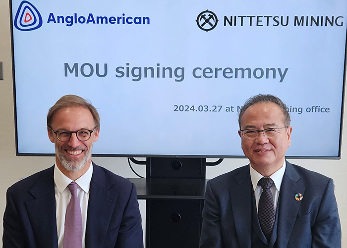 Anglo American and Nittetsu collaborate to drive sustainability in the copper value chain