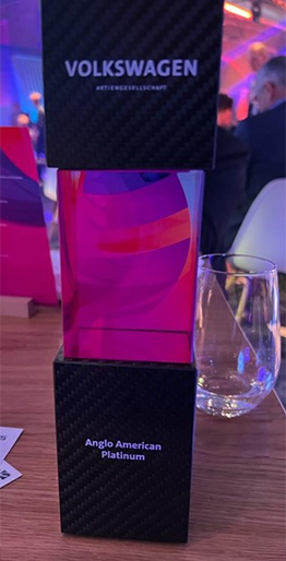 Anglo American take top sustainability prize at Volkswagen awards