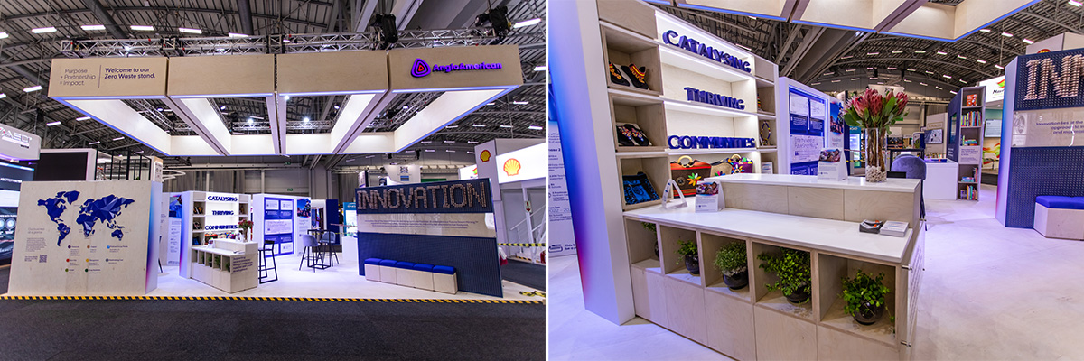 Exhibition stand at the 2023 Africa Mining Indaba